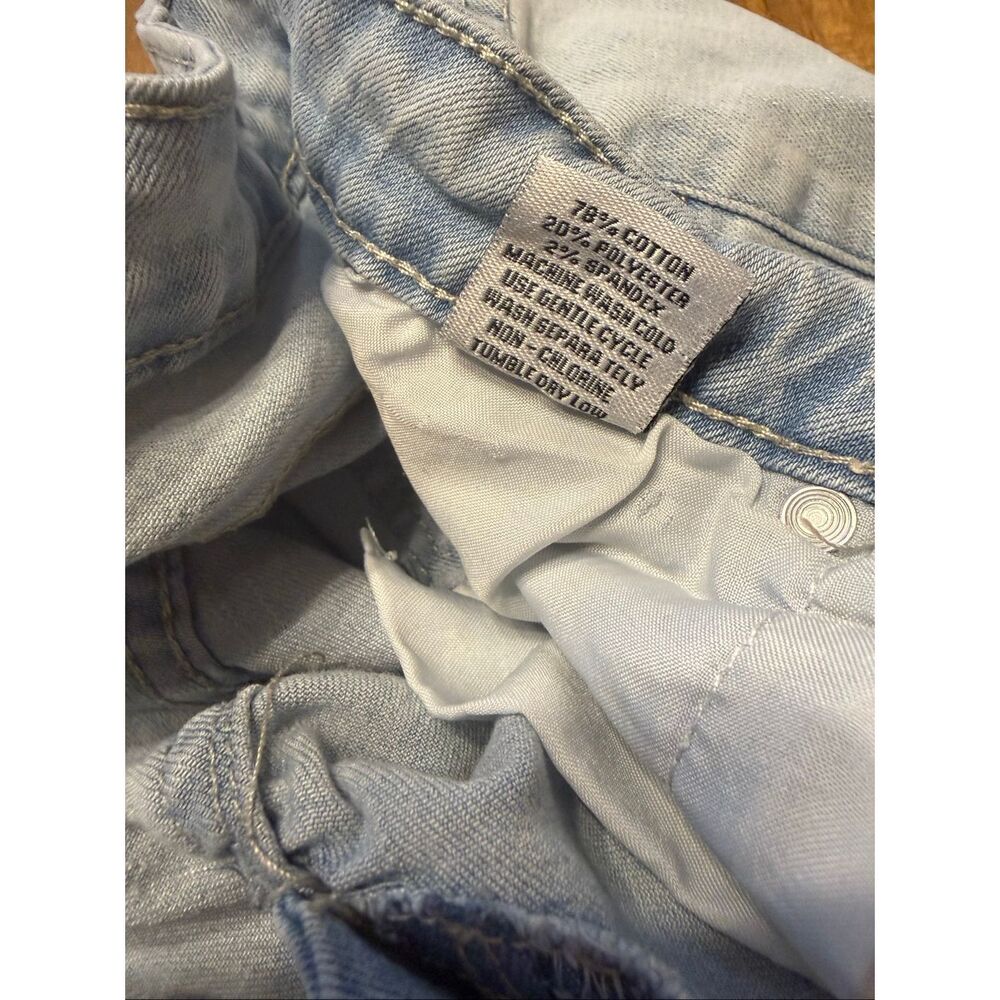GoGo Jeans USA Distressed Cropped Denim Jeans Size 5 - Picture 4 of 7